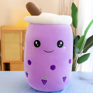 Almohada de Peluche de Té Boba al por Mayor, Suave Juguete de Peluche con Diseño de Taza de Té de Burbujas, Fresa, <span class=keywords><strong>Anime</strong></span>, OEM - Product Image 4