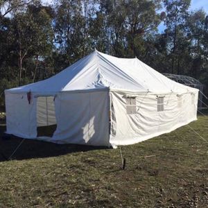 Tente de camping en toile africaine Chenya CY22-2, abri safari à deux poteaux, une chambre, quatre saisons, imperméable 3000 mm, pour 6 à 20 personnes, vente en gros - Product Image 5