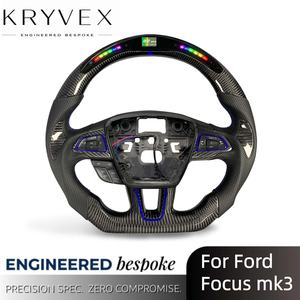 Volante Calefactable Personalizado de Cuero y Fibra de Carbono Kryvex para <span class=keywords><strong>Raptor</strong></span> y <span class=keywords><strong>Mustang</strong></span> 2023-2025 - Product Image 2
