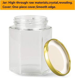 Wholesale Round Clear Food Storage Honey Jams Glass Jars With Metal Lids - Product Image 3