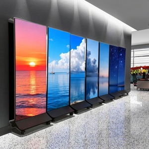 Kiosco con pantalla táctil OEM de 75 pulgadas, reproductor de video HD con gráficos y pantalla, tótem publicitario con soporte independiente para la venta en tiendas. - Product Image 1