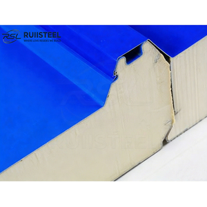 Panneaux sandwich <span class=keywords><strong>de</strong></span> toiture préfabriqués isolés, panneaux sandwich PU PIR <span class=keywords><strong>de</strong></span> 50 mm, isolation en polyuréthane pour chambre froide - Product Image 6