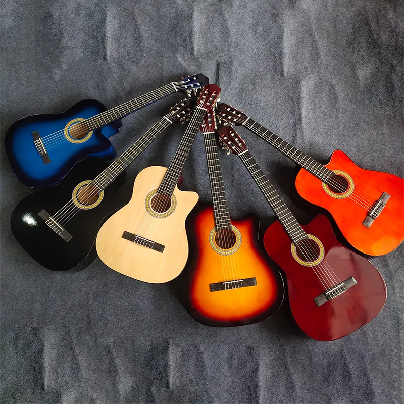 Factory direct price custom High level hand made Nylon string Lattice Bracing musical Classical Guitar for professional players