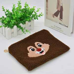 Pochette de maquillage tendance avec fermeture éclair, en tissu éponge, coton, velours, serviette et accessoires pour éponge, trousse à cosmétiques - Product Image 5