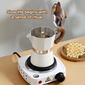 Cafetera Espresso Tradicional para Estufa, Cafetera Moka Ideal para Cafés Italianos y Cubanos, Cafetera <span class=keywords><strong>Greca</strong></span> - Product Image 6