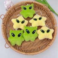 Porte-clés en peluche Alien, Chat, Astronaute, Ovni, Star, Vert, Breloque de sac, Animaux en peluche, Jouets en peluche
