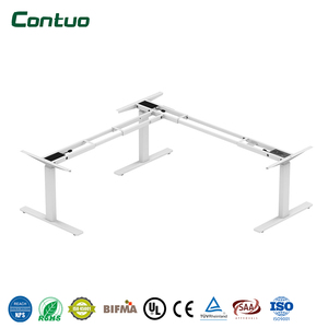 Escritorio Ergonómico en Forma de L de 90 Grados para Oficina u Hogar, Escritorio de Esquina para Computadora, Escritorio Eléctrico de Altura Ajustable - Product Image 1