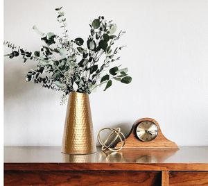 Florero de Hierro Puro Pulido Moderno y Contemporáneo de 9 Pulgadas, Decoración para Mesa, Hogar, Bodas, Aniversarios, Colores Personalizados IBS VA12 - Product Image 2