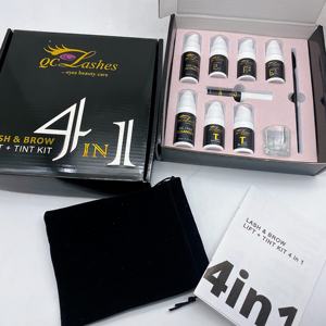 Logotipo personalizado <span class=keywords><strong>Henna</strong></span> Perm Tint Kit de etiqueta privada 4 en 1 Lash & Brow Lifting Solution Loción Lash Perm Lift Brow Lamination Kit - Product Image 2