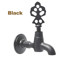 Robinet mural rétro en laiton style turc pour extérieur et intérieur avec couvercle décoratif, couleur personnalisée, robinet de jardin Bibcocks