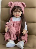 Muñeca Bebé Reborn de Silicona Lifereborn de 55 CM, la Más Vendida, Set de Regalo para Niños Pequeños con Juguetes de Peluche para Regalos de Cumpleaños para Niñas