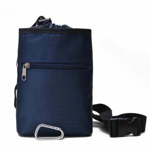 암벽 등반 Bouldering 체육관 Crossfit 리프팅을위한 지퍼가 달린 포켓과 브러시 루프가있는 분필 가방 - Product Image 1