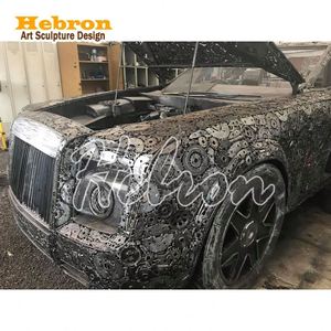 Modèle <span class=keywords><strong>de</strong></span> voiture classique rétro MG Miller fait main, grande échelle 1:1, en fer, taille réelle, avec techniques <span class=keywords><strong>de</strong></span> peinture, placage et impression métalliques personnalisées - Product Image 6
