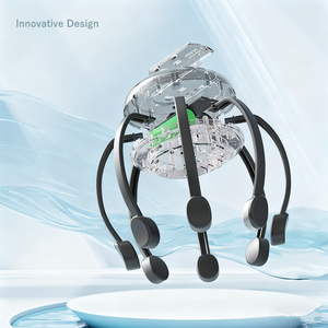 विद्युत रिचार्जेबल ऑक्टोपस सिर मालिश संगीत चिकित्सा कई पंजे के साथ - Product Image 4