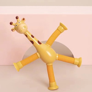Juguete de Jirafa Robot Telescópica con Ventosa, Tubos Elásticos de Forma Cambiante, Luminosos, Divertidos, para Descompresión, Regalo - Product Image 4