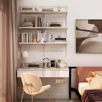 Vente flash : Étagère de bureau minimaliste portable en métal réglable de 1,2 m de large avec tiroir pour la maison, le bureau, la salle d'étude, le salon, la cuisine