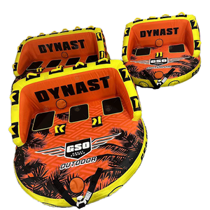 Bateau gonflable en PVC personnalisé d'usine au Vietnam, canapé aquatique, bateau banane, capacité de 4 personnes - Product Image 4