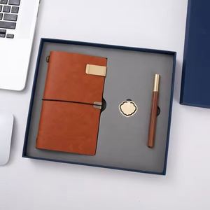 Cuaderno de Cuero de Alta Calidad con Tapa Blanda, Diario Personalizado con Bolígrafo, Marcador, Botón y Juego de Cuadernos, Regalo Corporativo, Artículos de Recuerdo - Product Image 4