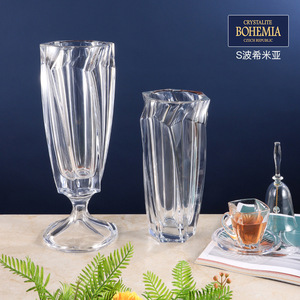 Crystalite Bohemia Crystal <b>Vase</b> High End Hydroponic Flower <b>Vase</b> For Living Room Home Decoration - Product Image 5