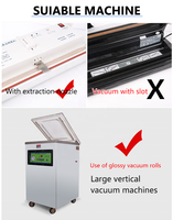 Sacs d'emballage sous vide transparents imprimés sur mesure, qualité alimentaire, sachets en plastique thermoscellables pour le stockage de viande, de poisson et de légumes