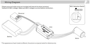 FLYCOLOR 80A ブラシレス ESC <span class=keywords><strong>3</strong></span>-6S LiPo 5A 調整可能な BEC XT60 <span class=keywords><strong>3</strong></span>.5mm プラグ付き RC ドローン飛行機用 - Product Image 6