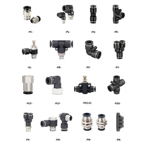 Elbow Straight Male Brass Plastic Push in Fitting Pneumatic Air Fitting <b>Quick</b> <b>Connector</b> Pneumatic Part Cylinder Fittings - Product Image 3