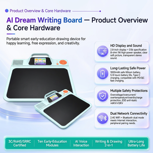 Tablet AI Dream, Lavagna Interattiva Parlante, Giocattolo Educativo, Tablet LCD per <span class=keywords><strong>Disegno</strong></span>, Blocco da <span class=keywords><strong>Disegno</strong></span> Portatile per Bambini - Product Image 3