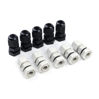 Glande de câble de type M en nylon PA66 blanc M10x1.5, étanche IP68, réglable, pour câbles de 3 à 6 mm, accessoires Pasacable PVC