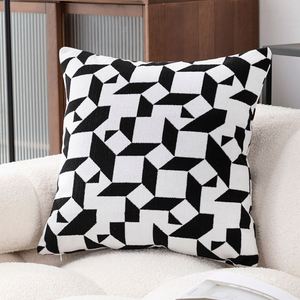 Housse de coussin décorative de luxe texturée géométrique, douce et veloutée, pour canapé, salon, voiture, bureau, appartement. - Product Image 6