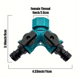ตัวแยกสายยางพลาสติกขนาด 25 มม. พร้อมสวิตช์สำหรับระบบน้ำหยด - Product Image 4