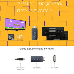 U-Box <span class=keywords><strong>Wireless</strong></span> USB Stick Consola de juegos HD <span class=keywords><strong>TV</strong></span> Out Dual <span class=keywords><strong>Gamepad</strong></span> con proceso de guardado Función de juego adicional Compatible con formato FC - Product Image 4