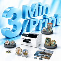 PodNEX A3 Printer UV Inkjet Flatbed Otomatis DX7 Printhead CMYK 2400 DPI Kontrol Android untuk Casing Ponsel Magnet Lencana