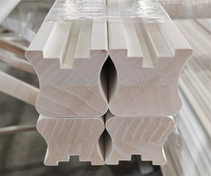 Personnalisé Moderne Décoratif Blanc Gesso Apprêté Doigt Joint Radiata Pin Chinois <span class=keywords><strong>Sapin</strong></span> LVL En Bois Escalier Main Courante Moulures pour - Product Image 5