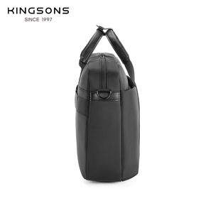 Kingsons Business Briefcase Large Capacity Waterproof Shockproof Laptop <b>Bag</b> Men's Travel <b>Work</b> <b>Bag</b> Lightweight Durable Zipper - Product Image 1