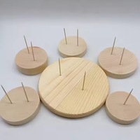 Support en bois rectangulaire écologique pour accessoires de décoration intérieure DIY, idéal pour poupées au crochet, prix abordable, vente en gros