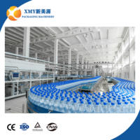 Ligne de production d'eau minérale, fonctionnement facile, haute efficacité, machine de remplissage automatique de bouteilles d'eau