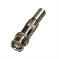Connecteur coaxial BNC mâle RG6 sans soudure 75-5 entièrement métallique anti-interférence pour câble coaxial de caméra AHD CVI TVI CVBS