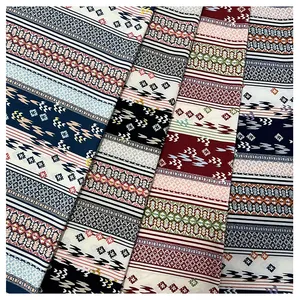 Satin Fabric Suppliers Online Retro Style Positioning Print Fabric Pakistani Clothing Fabric Digital Print