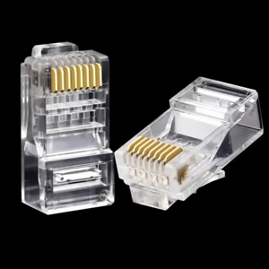 Utp /Ftp Crystal Utp Head Cat5 Cat5E Cat6 Ez <span class=keywords><strong>Connector</strong></span> Rj45 para cámara <span class=keywords><strong>Ip</strong></span> Rj45 8P8C Cat5 - Product Image 3