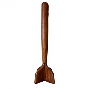 EcoTeak Picador de Carne, Triturador de Hamburguesas, Machacador de Carne, Desmenuzador, Herramienta Duradera de Madera Lavable a Mano para Carne Picada, Triturador de Patatas, Pollo - Product Image 1