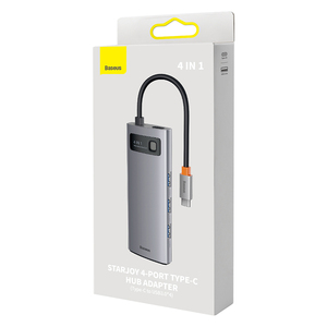 <span class=keywords><strong>Baseus</strong></span>-estación de acoplamiento multifuncional 4 en 1, Adaptador tipo C a <span class=keywords><strong>USB</strong></span> 3,0x4 - Product Image 6
