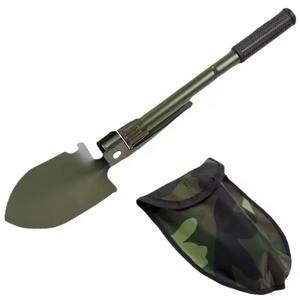 Outil de nettoyage de jardin extérieur, pelle à neige, pelle pliable multifonctionnelle portable pour la survie en camping avec poignée et boussole - Product Image 5