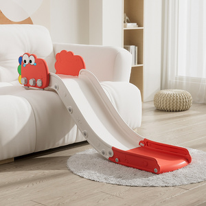 Nouveau design intérieur bébé petit <span class=keywords><strong>dinosaure</strong></span> forme maison <span class=keywords><strong>toboggan</strong></span> en plastique environnement protection matériel jouer jeu jouet - Product Image 1