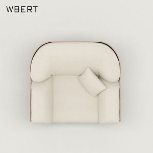WBERT Modern Single Negotiation Sofa <b>Light</b> Luxury <b>Bar</b> Club Beauty Salon Sales Office Reception Soft Living Room Balcony Lounge - Product Image 2