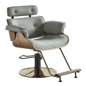 Silla de Barbería, Muebles de Belleza, Reclinable, Vintage, de Alta Calidad, Cómoda, para Salón de Peluquería, Equipo de Peluquería - Product Image 1
