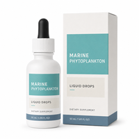 Complément alimentaire liquide Ocean Nutrition avec phytoplancton marin, vitamine B12, zinc, sélénium et vitamine C, offre OEM