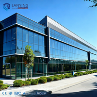 Edificio de Oficinas Prefabricado de Estructura de Acero, Oficina Comercial Modular de Acero, Oficina de Estructura de Acero de Ensamblaje Rápido y Alta Resistencia