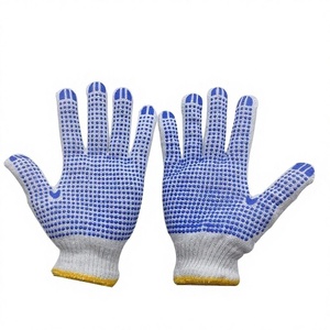 定宏型号644防滑点状塑料珠粘合耐磨棉纱工作手套 - Product Image 3