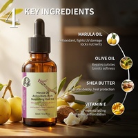 Minyak Perawatan Rambut Serum Minyak Marula Minyak Perawatan Zaitun Shea Butter Vitamin E Perlindungan Antioksidan Anti Kerusakan UV Minyak Rambut