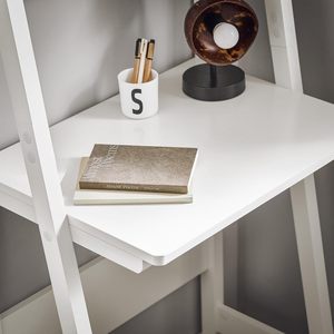 <strong>Ladder</strong> <strong>Desk</strong> with <strong>Shelves</strong> Wall <strong>Desk</strong> for Small Space Secretary <strong>Desk</strong> Workstation Dresser <strong>Shelf</strong> Freestanding Bookshelf - Product Image 4